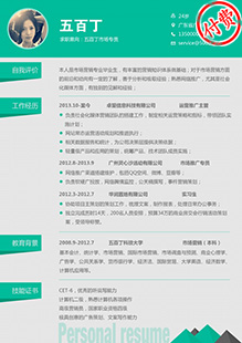 金融投资顾问简历模板